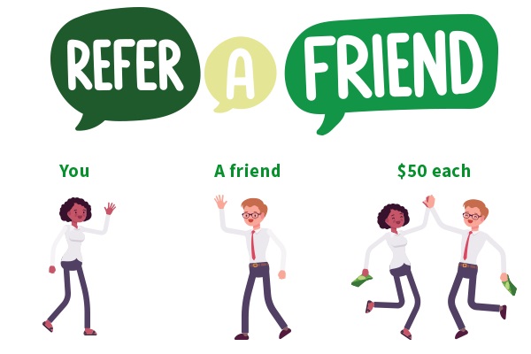 If you refer a friend to join Oregonians Credit Union and they open a checking account or a loan of over $10,000, you will each get $50! Ready, set, refer! bit.ly/2NoXX84 #referafriend #cashinyourpocket #oregonians #creditunion #portland #cudifference