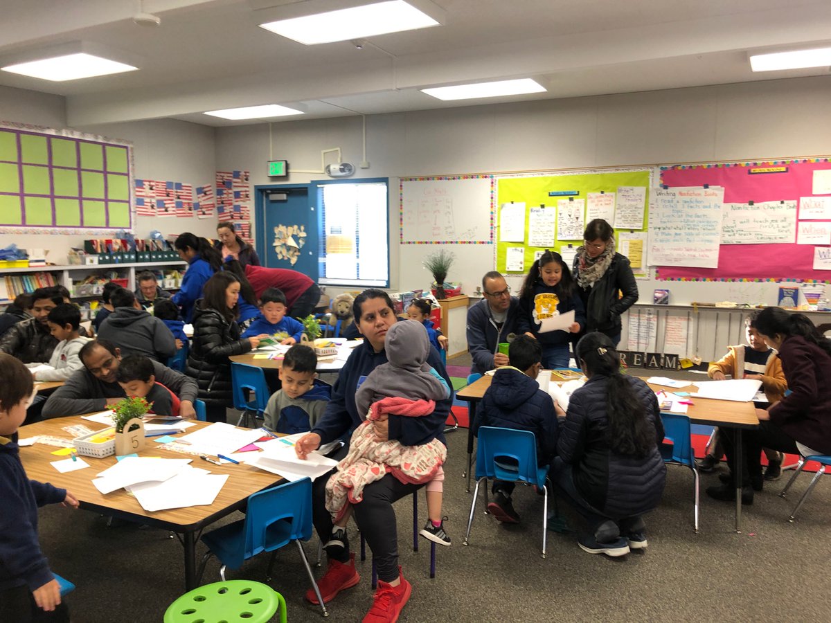 LorTeacher's tweet photo. More pictures from Room 11’s Parent Share Readers Workshop and Writers Workshop event this morning. Incredible turn out. The room was packed with so many people it was wonderful. @DeVargasSchool    #dvlions https://t.co/YfNhvxpRYn