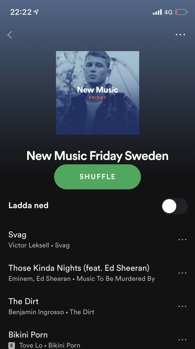 mrhallgren13's tweet photo. Sånt här gör mig uppriktigt upprörd, att Spotify lägger en svensk auto-tuned artist före eminem när han släppt ett album är bara sjukt... https://t.co/1iDdNEgk7s