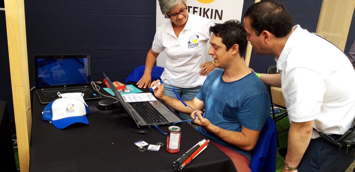 Noteikin's tweet image. Agradecidos de @startupchile y  #CONECTA de #Corfo por la gran oportunidad de haber estado presentes con nuestros productos y  #tecnologíasinclusivas ✌🏻😉