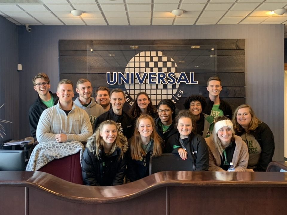 YCPAlumni's tweet image. Thank you to Kyle Cook ‘11 for hosting the #YCPRoadCrew at @UMediaInc! We learned so much from you and truly enjoyed the conversation. #SpartaNation