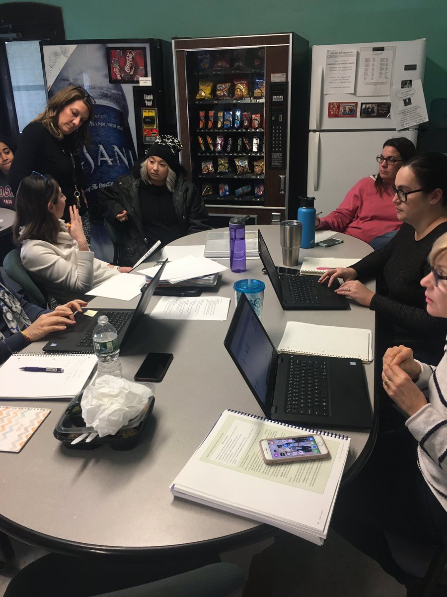 Leahy_School's tweet photo. Kicking off the long weekend with some deep dives into data and vertical planning. Staff collaboration with student success at the forefront... #havefunworkinghard @Leahy_School @LPS_Education @momentaed https://t.co/IUenAmXob7