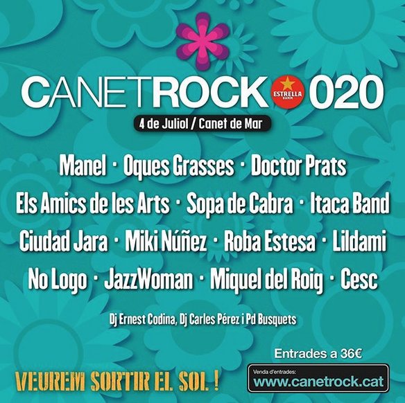 nologo_Org's tweet photo. Nova data de concert!

Estem contents d'anunciar-vos que el 4 de  juliol estarem al @CanetRock_.

#NoLogo #Concert #TransformacióSocial https://t.co/D6TPrX7yn9