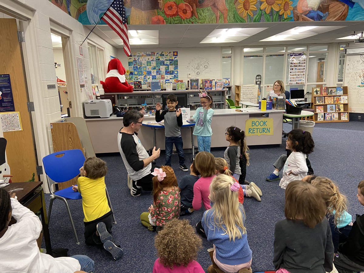 We were so lucky to have <a href="/dsynadinos/">Damian Synadinos</a> come read his book and teach us all about improv! The kids LOVED it (we have some new improv stars in our class!) 🤩