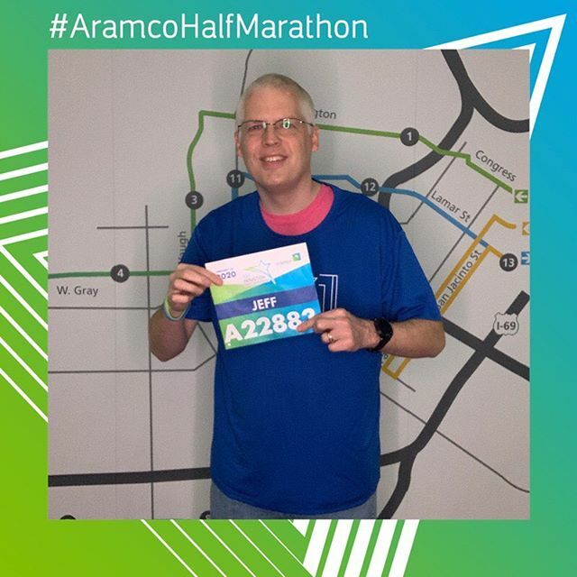 JeffWhitworth76's tweet photo. Got my race bib. Ready to go for Sunday! #aramcohalfmarathon https://t.co/fWRdQP2hAx https://t.co/MMiS9LpjNH