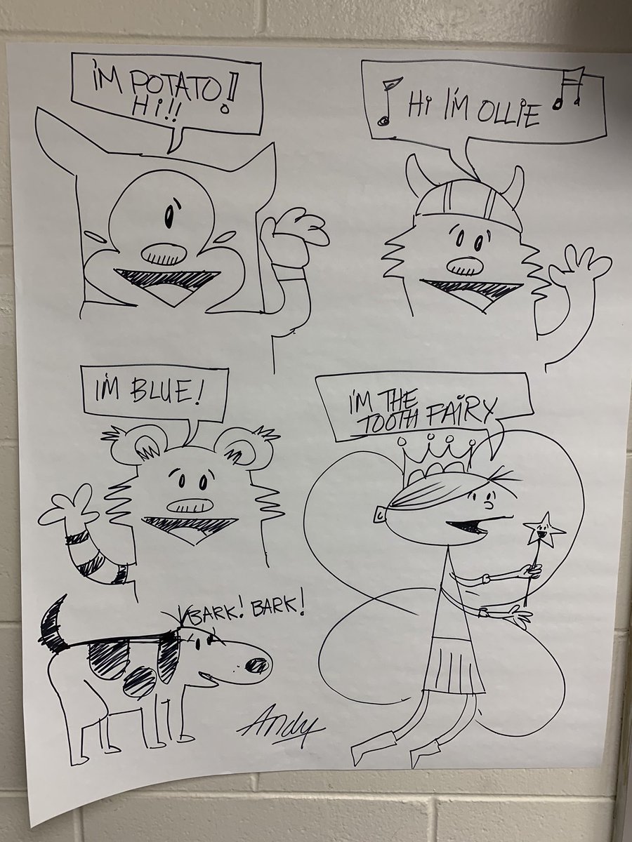 Thank you to the <a href="/thetoothbrigade/">The Tooth Brigade</a> for coming to visit! We loved hearing your book and learning how to draw! @BAES_Eagles <a href="/HeatherFGentry/">Heather Gentry</a> #oneccps