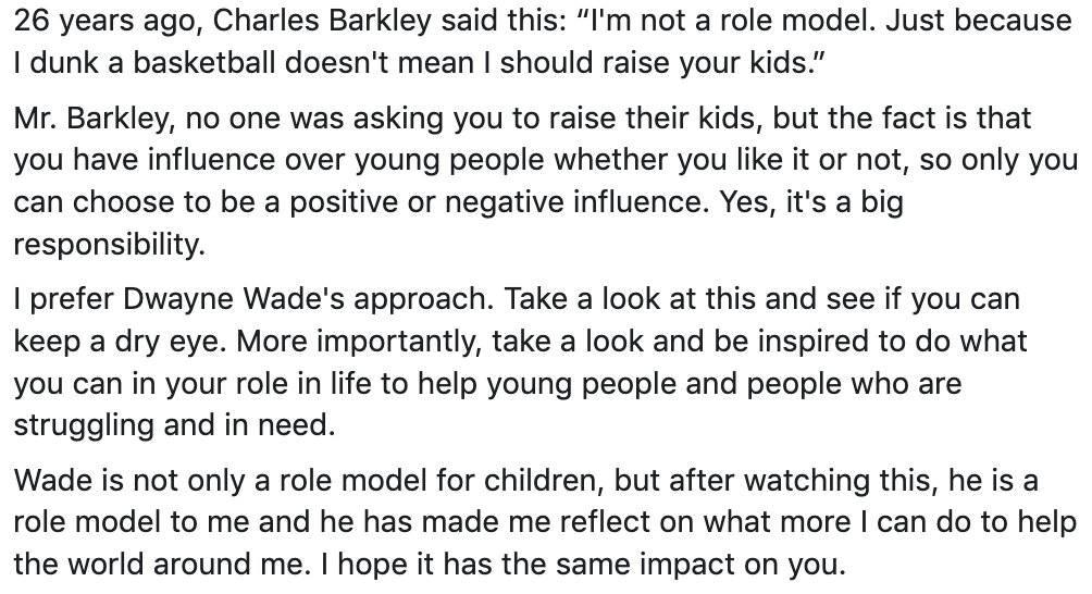 Ed_Sensei's tweet photo. #dwyanewade 

This man is special. Take a look at this video showing just a small part of the impact he is having on the world around him. It may change how you approach your own contributions to the world around you.

https://t.co/LuXP8c7yoR https://t.co/nL0kff6mkt