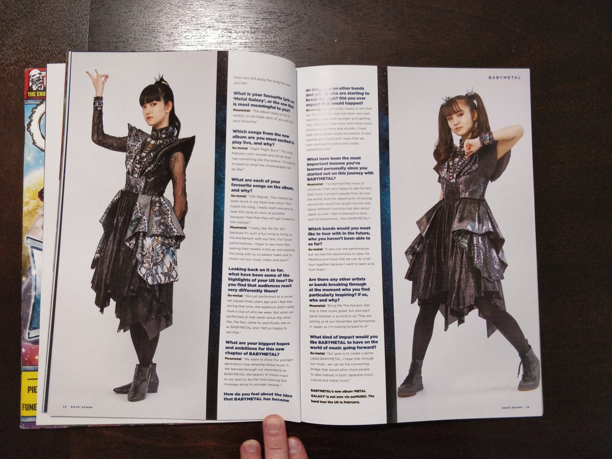 GAPlauche's tweet photo. 🤘🦊🤘 @BABYMETAL_JAPAN in @rocksound Issue 212 (May 2016) and 258 (Nov 2019).

https://t.co/xF05QcmZTj

#BABYMETAL #METALGALAXY #METALRESISTANCE #kawaiimetal #metal #jmetal #jrock #Rocksound #rocksoundmagazine https://t.co/4gwDG3jkew