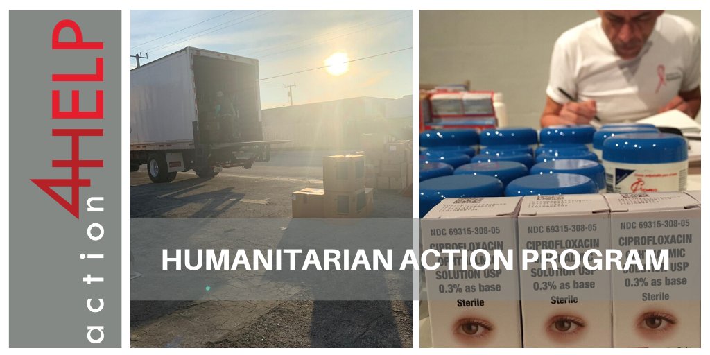 Action4Help's tweet photo. Thanks to our #HumanitarianActionProgram, we continue to provide answers to more than 2,500 people per month.
Our medicines #donations are sent to our sister organization @AccionSolidaria in #Venezuela, who delivers them through the Community Service Center. https://t.co/sgyvi8kUWY