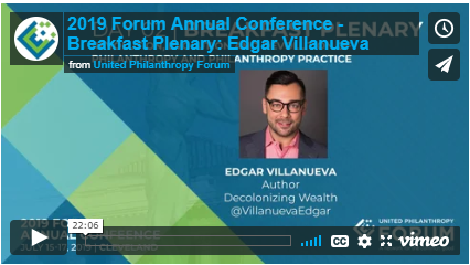 unitedphilforum's tweet photo. Check out #ForumCon19 speaker @VillanuevaEdgar talk about the importance of understanding the dynamics and impact of colonization on our country and our field and beginning the process of healing. #Racialequity #Philanthropy #Denolonization https://t.co/jvmYjHmgLx https://t.co/ASxFKVVp1G