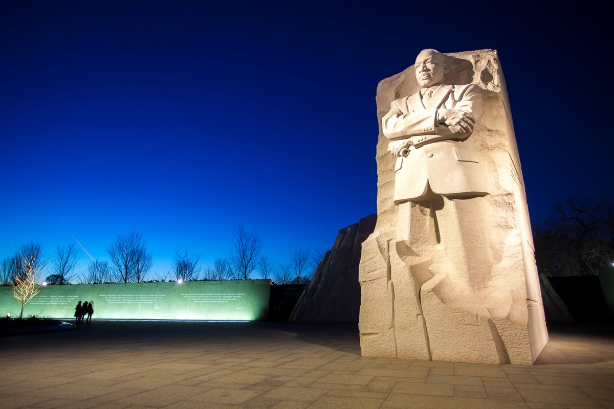 Martin Luther King Statue at Memorial in Washington DC