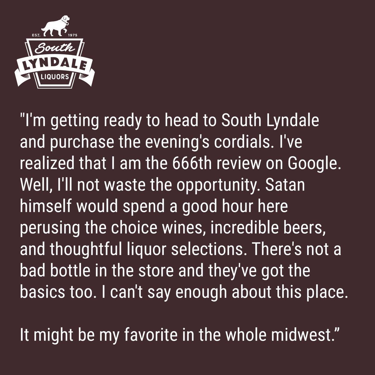 southlyndale's tweet photo. - Wow, Thank you, Luke! 🖤🖤
We Would Love Your Positive Review on Google Here:https://t.co/GhTRD5H4iP
-
#fivestarreview #reviews #shoplocal
#smallbiz #tangletown #mpls #Minneapolis #winelover #FridayVibes #FridayFeeling #FridayThoughts https://t.co/XuObDVRfj8