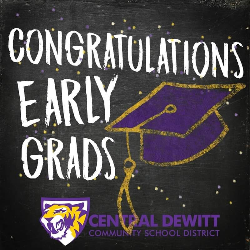 CentralDeWitt's tweet photo. Congratulations to the early Central DeWitt grads: Carter Marlowe, Cynthia Weis, Ethan McCaulley, Halie Hoover, Hunter Swearinger, Kaylee Schneider, Nicole Schnack, Samantha Drevyanko, Sicily Nissen, and Theo Fox! #gosabers #centraldewitthighschool #centraldewittsd https://t.co/0ZEs8ZYfp1