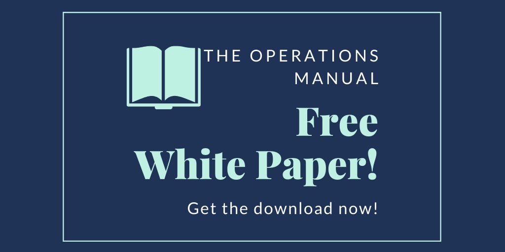 bernieheine's tweet image. Does your business have an #operationsmanual? This PBC #whitepaper features a basic outline to help you define your policies, procedures, and processes. 
Get the download here: bit.ly/2mFC0Hs
