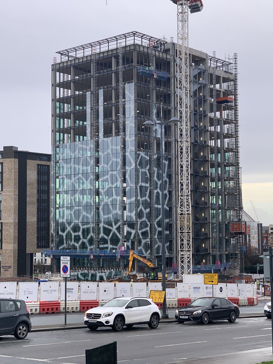 The Spine - looking fine this afternoon! At #PaddingtonVillage @KQLiverpool! The building is starting to look very elegant as it establishes its position on the skyline @RCPLondon @CBRE_Liv @CBRE_Manc @weareAHR - lnkd.in/gWe4hmV