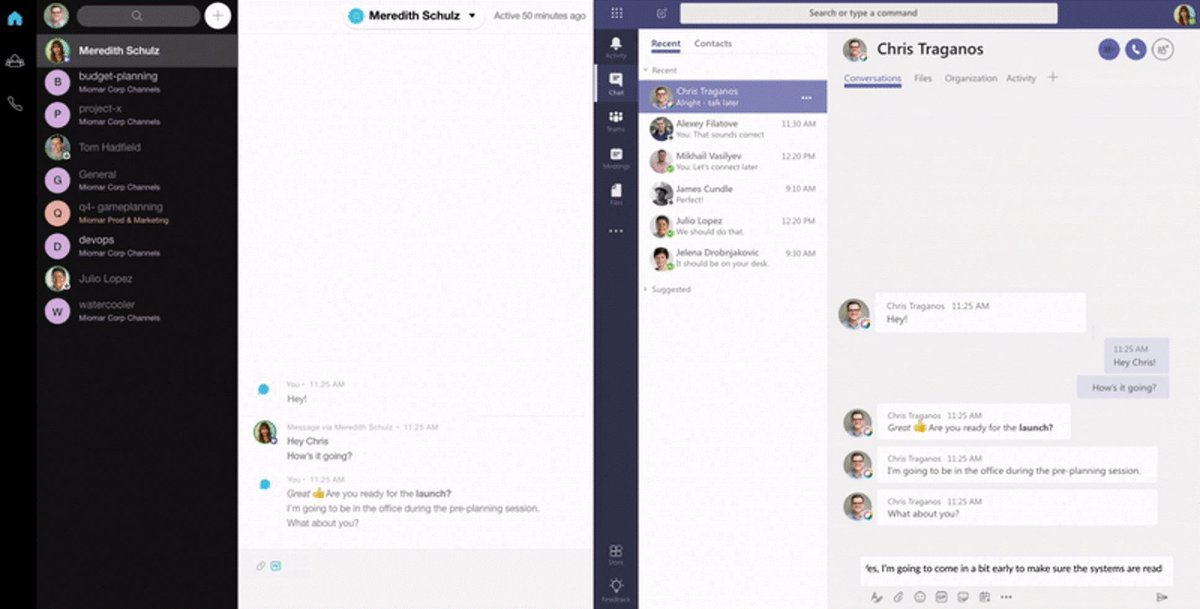 mio's tweet photo. ๐ญ Imagine...
๐ฉ ๐จโโOne to one messaging.
โฑ๏ธ In real-time.
โ๏ธ Across platform.
๐ป For @CiscoCollab @Webex & @MicrosoftTeams.
๐บ Watch this video and see for yourself: https://t.co/JGTjVoZvqe
#Webex #Cisco #CiscoWebex #WebexCombo #MicrosoftTeams #FutureOfWork https://t.co/xFKnEp0S1H