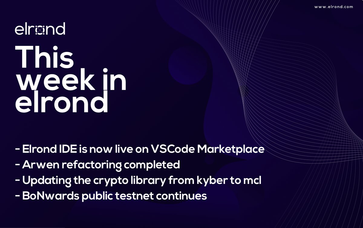 AdrianDobrita's tweet photo. .@ElrondNetwork The final 1% feels as hard as the previous 99%. And after reaching our goals, it’s only the beginning. Here’s our progress for this week 👇 https://t.co/dqHfx8IdDV