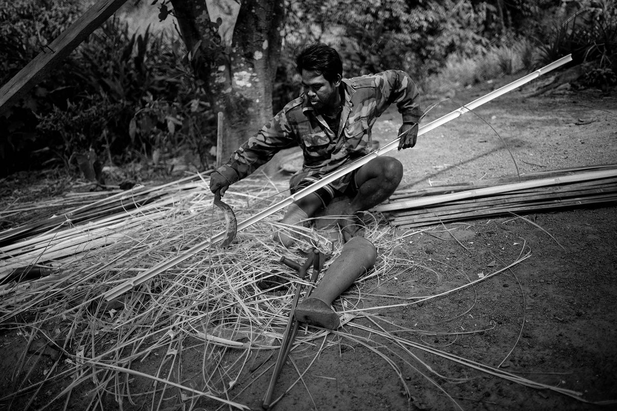 SEANSUT's tweet photo. “I was lucky the second time - I didn’t lose a leg or my eyes. Maybe I won’t be so lucky a third time - so now I am afraid.” 

Thoeurn stepped on a #landmine in 2015 and lost a leg. He triggered another with his prosthetic limb in 2019. 

@MAGsaveslives #Cambodia #WalkWithoutFear https://t.co/4mGI8apiKK