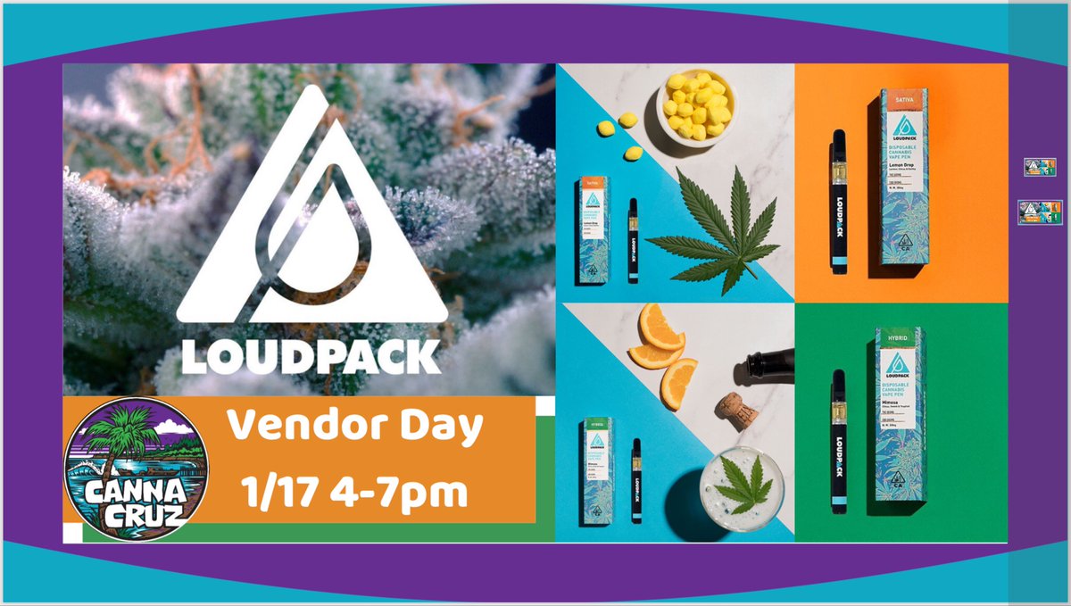 CannaCruz_SC's tweet photo. Stop in today and hangout with LoudPack to learn more about their disposable vape pens 4-7pm at our SC store💨💨 https://t.co/ziSJboNExb
