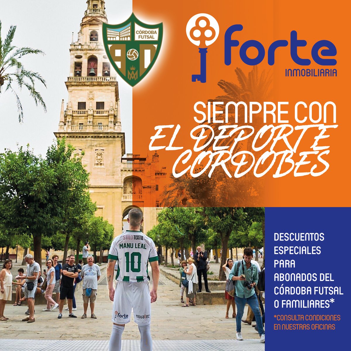 ForteInmo's tweet image. ATENCIÓN!!! Descuento exclusivo para todos los abonados de @CordobaFutsal en @ForteInmo e @InmoSeneca! tanto los abonados como sus familiares directos*, contarán con un 15% de descuento en compra o venta, y alquiler! No dejes pasar la ocasión!