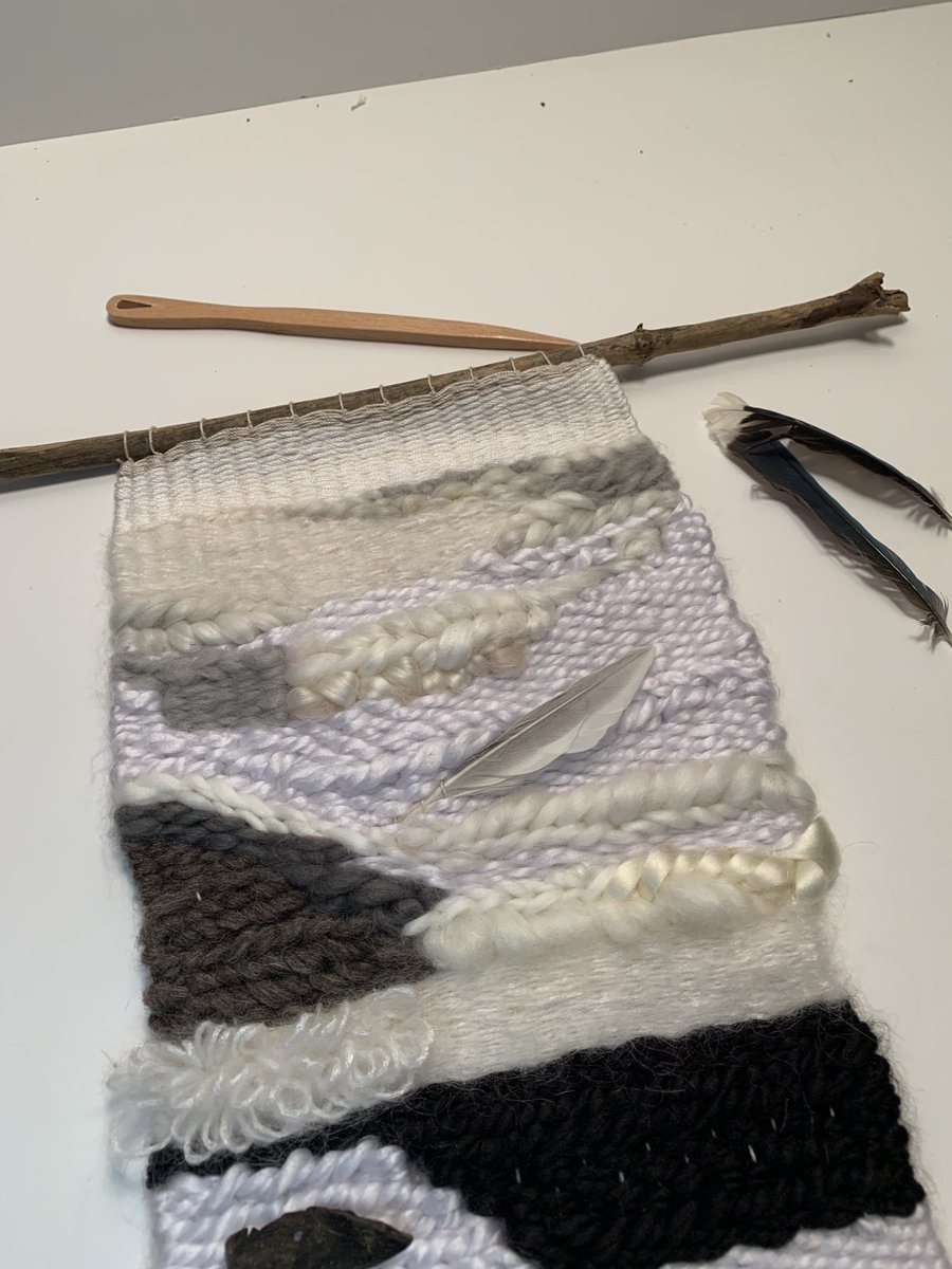 cecelia_hopes's tweet photo. adding Finishes 2 woven wall hangings *Rustic Landscapes driftwood - feathers - textures - shapes that take new life. #PBFam #pinkbugdesignstudio #weaving #tapestrywallhanging #handmadetapestry https://t.co/uYpsJPuQnS
