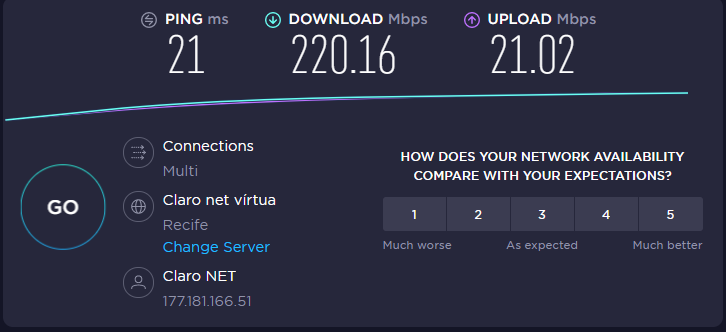 FabioBrunialti's tweet image. Ahhhh agora sim @ClaroBrasil #NETClaro
Temos uma internet de respeito