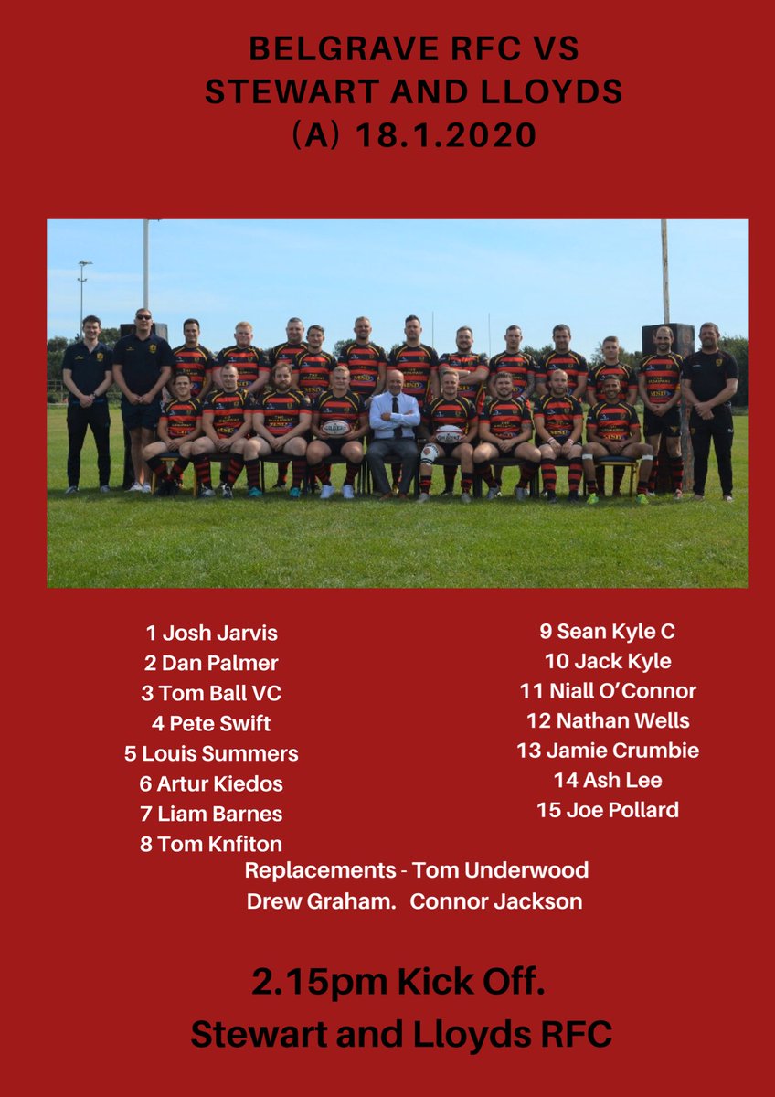 BelgraveRfc's tweet photo. Team for this Saturdays trip to @SandLRFC @joshjarvo9 @liambarnes2004 @tomball01 @WackoHotm @seankyle2892 @jack_kyle10 @jacksonconnor15 @vernonpollard @Tom8brfc https://t.co/q48tGSy6Ty