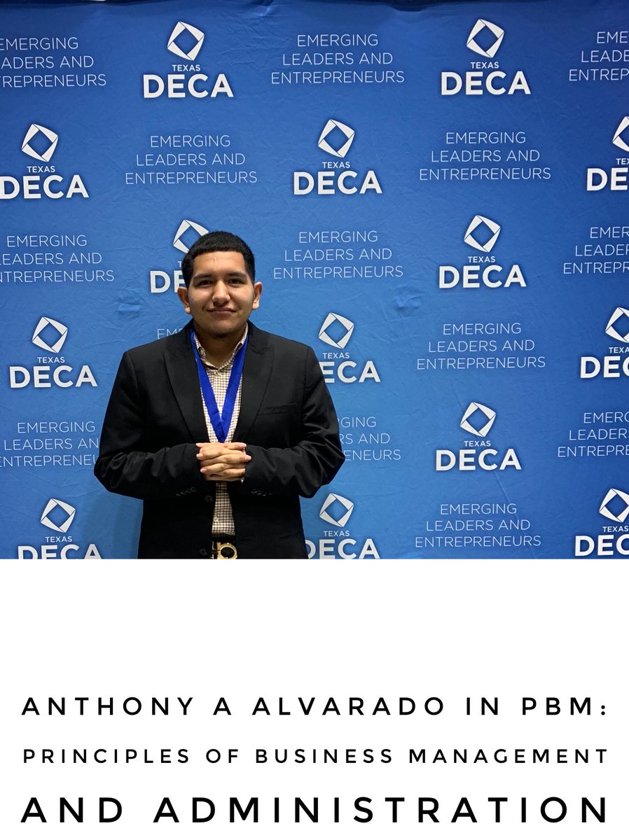 marketingihs's tweet photo. #herewego so proud of Anthony here he walked out his role play and said he could of done so much better but he’s going to state and gets that chance! @TexasDECA @iisdCTE https://t.co/VQKg7Wca4P