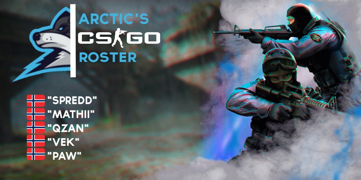 Announcing our 2020 CS:GO roster!

🇳🇴<a href="/SpreddCS/">Spredd</a>
🇳🇴<a href="/QZANcs/">Adrian</a>
🇳🇴<a href="/mathiasvisuals/">Mathias</a>
🇳🇴<a href="/paw_csgo/">paaw</a>
🇳🇴@vek_cs

We are so excited to have them on the team and we know big things are coming! 

#WeWillFight 🐺💙