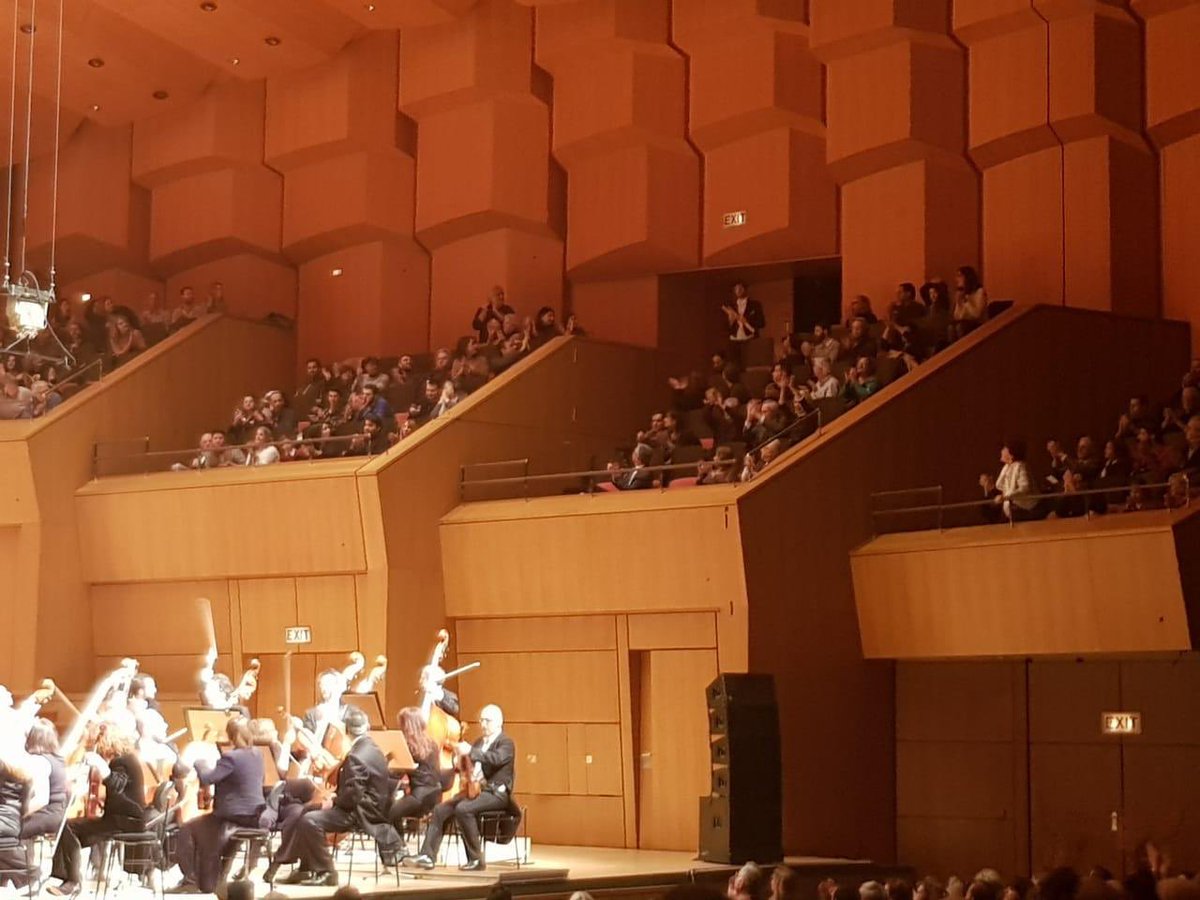 colettitrumpet's tweet photo. Last week, Mahler 3, tonight, a live recording/performance of music by Jani Christou in his home country, #Greece with the Athens State Orchestra at #megaron #athensstateorchestra @ Μέγαρο Μουσικής Αθηνών / Megaron - The Athens Concert Hall https://t.co/rzmF6EHaa7