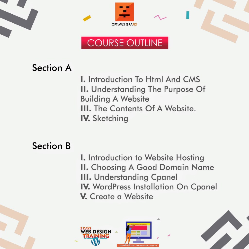 OptimusGrafix's tweet photo. Course Outline – Web Design Training https://t.co/tbGJ0ACKy8 https://t.co/WKbeugElQY