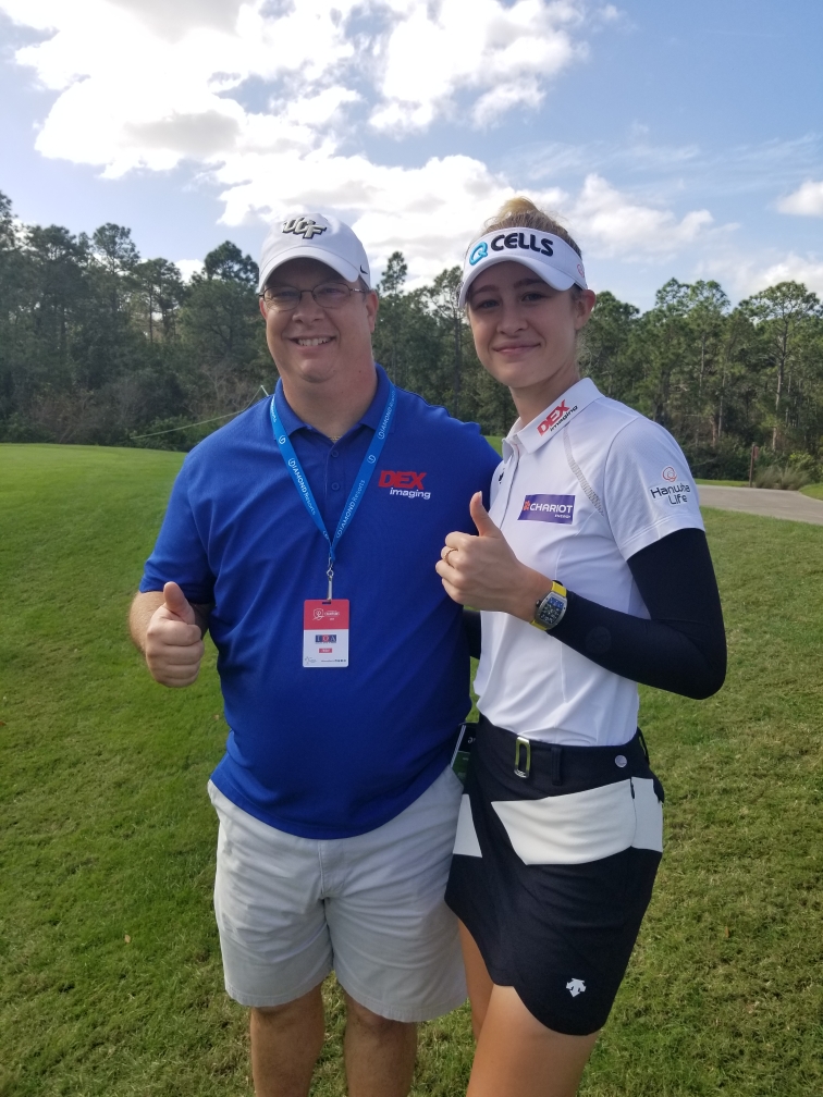 deximaging's tweet photo. It's been a privilege to spend a beautiful day with Nelly Korda at the Diamond Resorts LPGA Tournament of Champions in Orlando today. Best of luck this weekend Nelly - DEX Imaging is proud to be with you! https://t.co/Zj39qqQPNV
