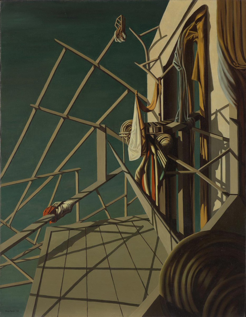 philamuseumart's tweet photo. Surrealist Kay Sage spent most of the 1920s and 1930s in Europe. But it was during the 1940s back home in the United States that she produced her strongest work. #NewOnView https://t.co/4TYvCdLqTW https://t.co/0g30fHsAfL