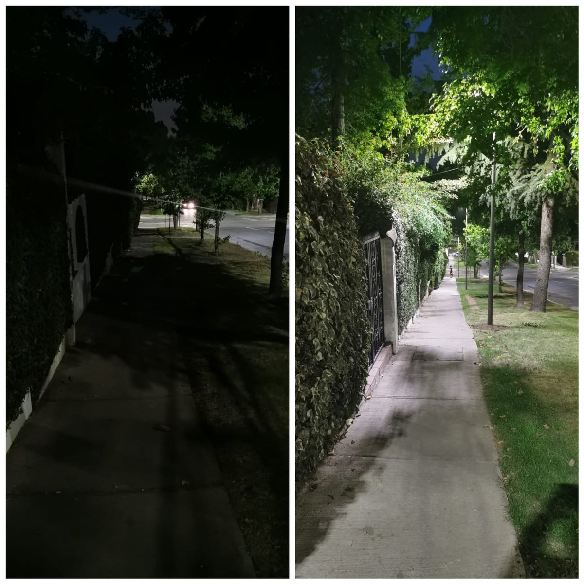 Nuevo Alumbrado Público, iluminación peatonal en calle Almirante Soublette en <a href="/Muni_LasCondes/">Las Condes</a>. <a href="/LavinJoaquin/">Joaquín Lavín</a> @LC_construccion