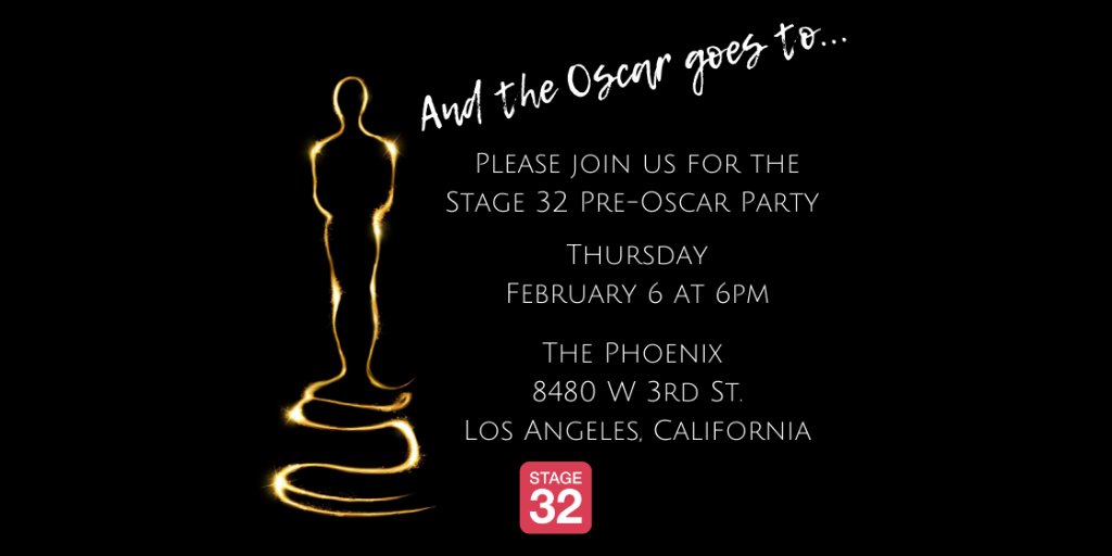 Stage32's tweet photo. ✨Celebrate the Oscars with Stage 32! ✨ 

https://t.co/qYLvXPEIE5

#screenwritingcommunity #filmmakingcommunity https://t.co/4wZ9djpNd9