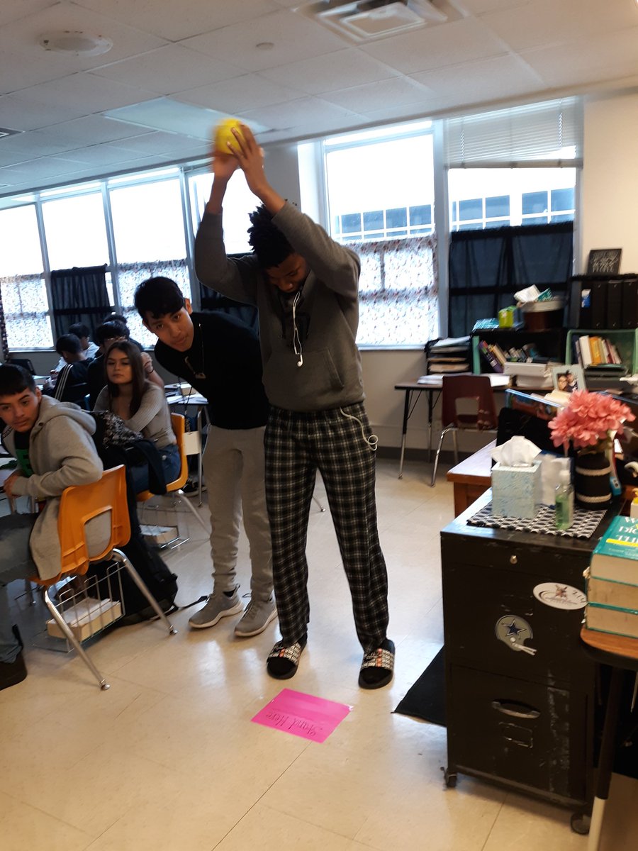Eng4Patten's tweet photo. We had fun reviewing the top missed questions from our DCA. They claim the fun part was throwing the ball in the trash bucket when they got a correct answer, but I believe it was the questions. π #reviewtime #learningfromourmistakes #TheyAreMiniLebrons https://t.co/DgpnZTZmgz