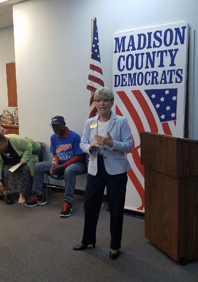 TerrieRizzo's tweet photo. Packed house for the #RuralTour last night in Madison County!  Madison Dems are fired up &amp; ready to #worktheirfingerstothebone to elect a Democratic President on 11/3! 
#67CountyStrategy #TurningFLBluein2020
#EveryVoteCounts.    @FlaDems https://t.co/CVq0ffiKcI