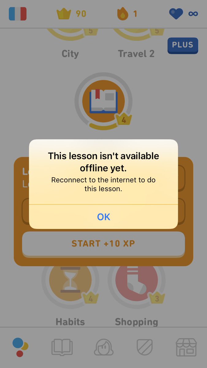A_BSmith's tweet photo. @duolingo hi guys, you have released 2 random courses in levels I had already completed. These new levels you added are not available offline so I can’t work on them and because these new surprise courses are not complete I am blocked from all content working offline. Thanks Andy https://t.co/Ssjfss38W6