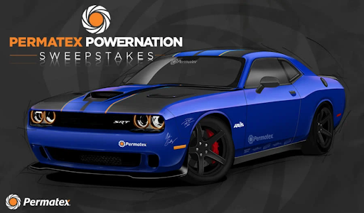 Permatex's tweet photo. Have you entered to win this custom-built, Permatex-branded Dodge Challenger yet? It’s not too late! Visit https://t.co/pR6nHUfgam to enter or learn more. #permatex #dodgechallenger #dodge #musclecar #americanmuscle #powernationtv #power #engine #giveaway #contest https://t.co/RHlTilb3Xg