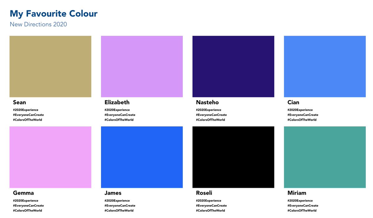 Peek2020's tweet photo. After finding our colours we discussed our favourite colours. 🎨 #EveryoneCanCreate #AppleEDUchat #2020experience #colorsoftheworld 
 #Diversity #Peek2020 https://t.co/Fhk9zj4oFU