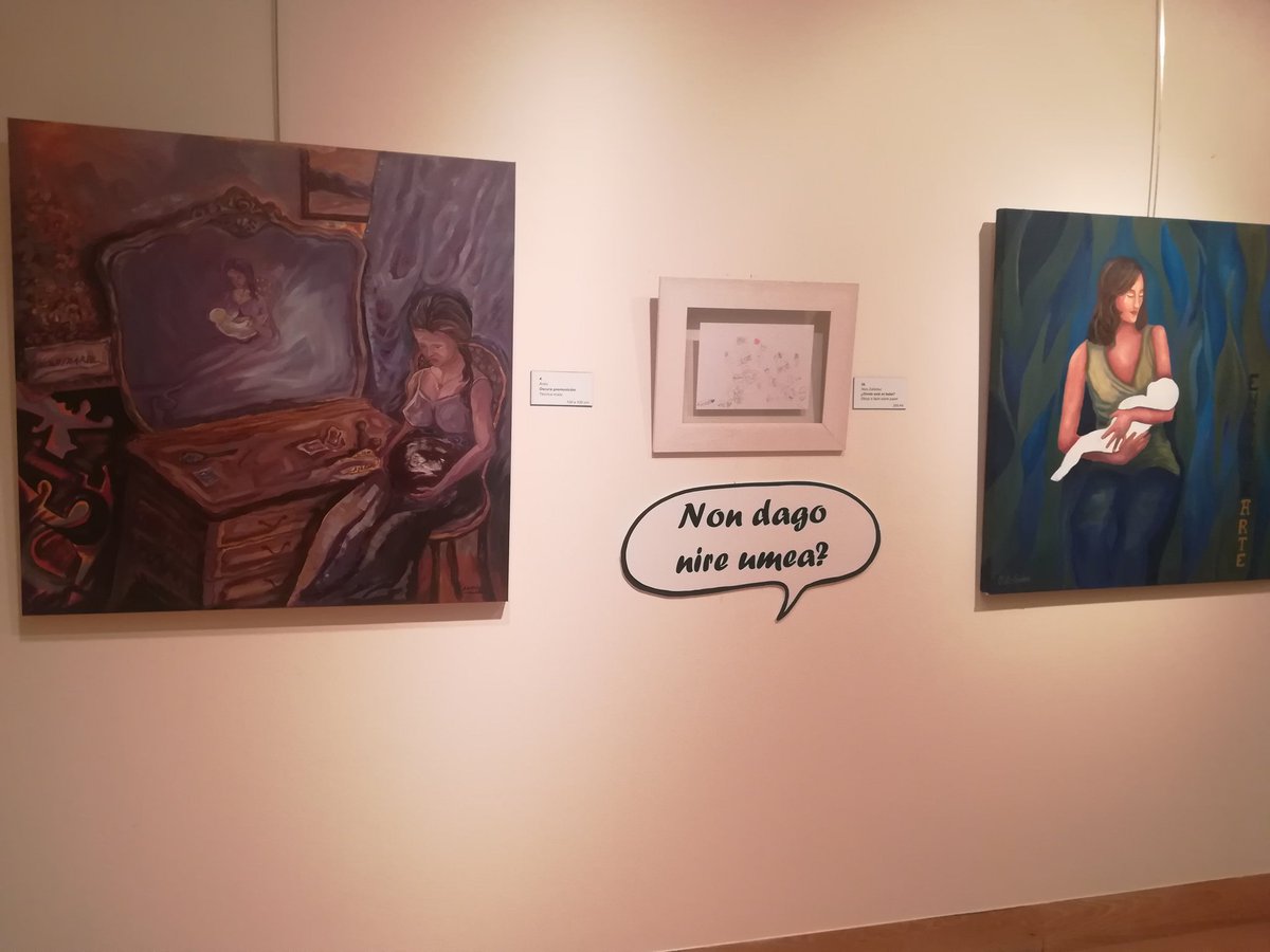 amaia_av's tweet photo. Maravillosa exposición sobre #MaternidadesRobadas en el actual centro de #Distrito6 organizada por #Avidna y @BebsBizkaia. Que el arte sea el camino para agitar conciencias y reivindicar que merecéis #MemoriaJusticiayReparación
Zuekin gaude, eredu zarie eta 💪🏽
#Encontrarte https://t.co/HgKVOawQor