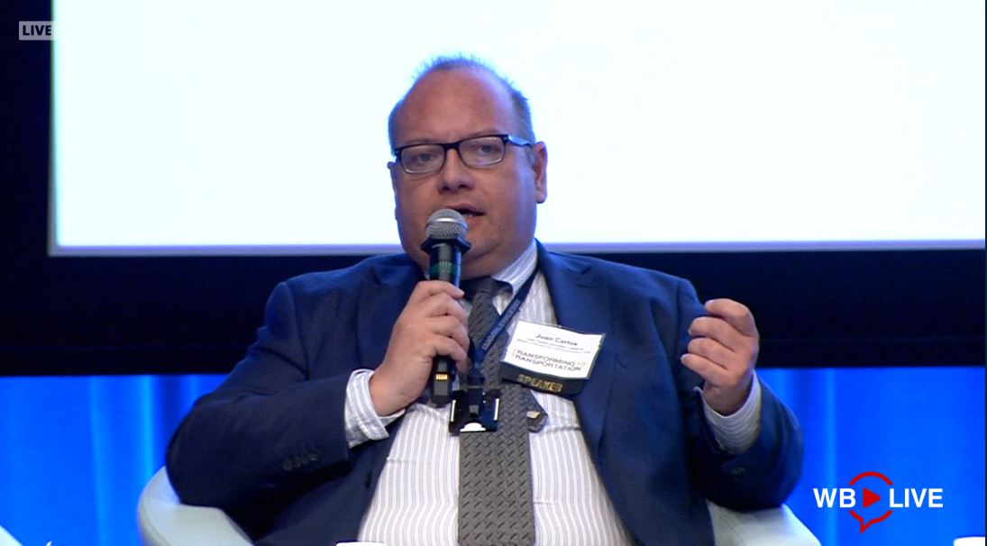 World Bank Live (@worldbanklive) on Twitter photo Did you know that there are 400 electric buses in #Santiago, #Chile? Juan Carlos González Calderon of <a href="/MTTChile/">Ministerio de Transportes y Telecomunicaciones</a> points out the country's move to clean mobility, noting that electricity is the most abundant source of fuel for transportation. wrld.bg/ZDQo50xYr4l #TTDC20 Did you know that there are 400 electric buses in #Santiago, #Chile? Juan Carlos González Calderon of <a href="/MTTChile/">Ministerio de Transportes y Telecomunicaciones</a> points out the country's move to clean mobility, noting that electricity is the most abundant source of fuel for transportation. wrld.bg/ZDQo50xYr4l #TTDC20