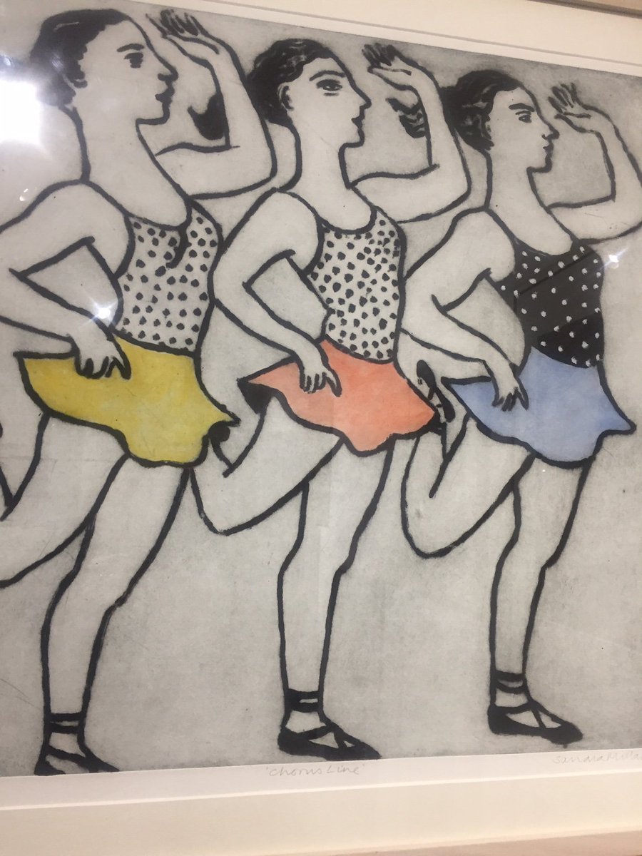 This Weekend Last Chance to see our Winter Art Fair !!
Open 
12PM to 5PM Saturday and Sunday. An Eclectic Group of Painting,Drawing, Sculpture, Print,Ceramics &amp;Photography
Sandra Millar Etching "Chorus Line'