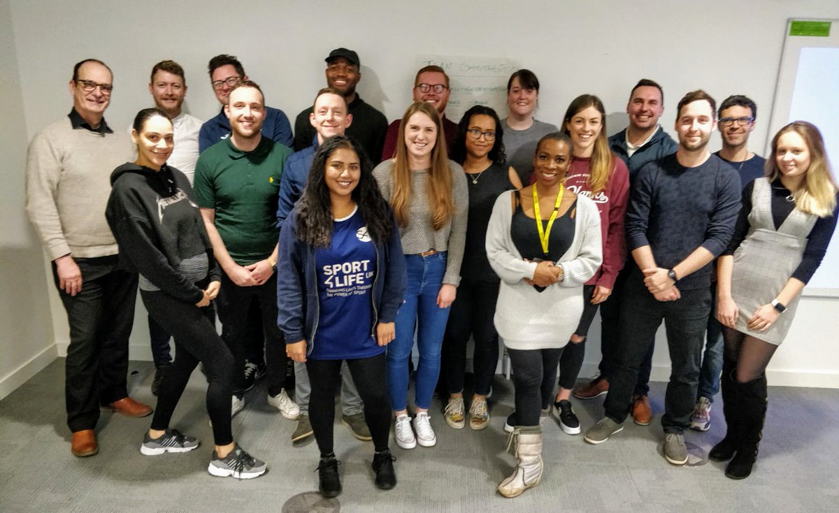 TCForrest's tweet photo. So much energy today at the @Sport4LifeUK full team meeting looking at our #team value, our 2019/20 impact and marketing! Thanks to @3rdsectorcoach for facilitating and thanks to partner @MyBCU for hosting! Some exciting times ahead! 👍⬆️💪 https://t.co/P4URwoslKc