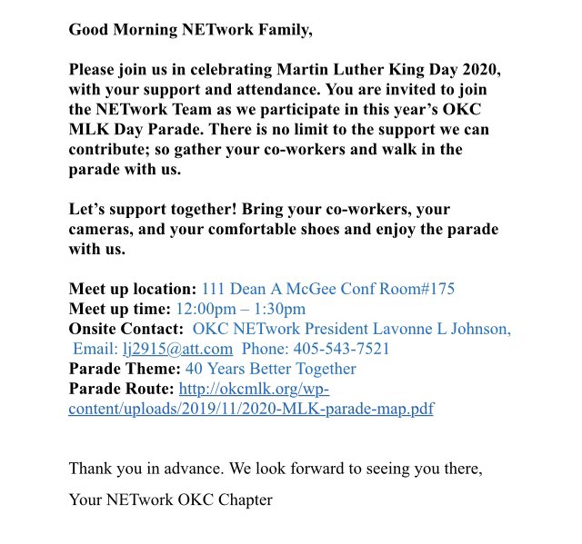 The NETwork, OKC tweet media