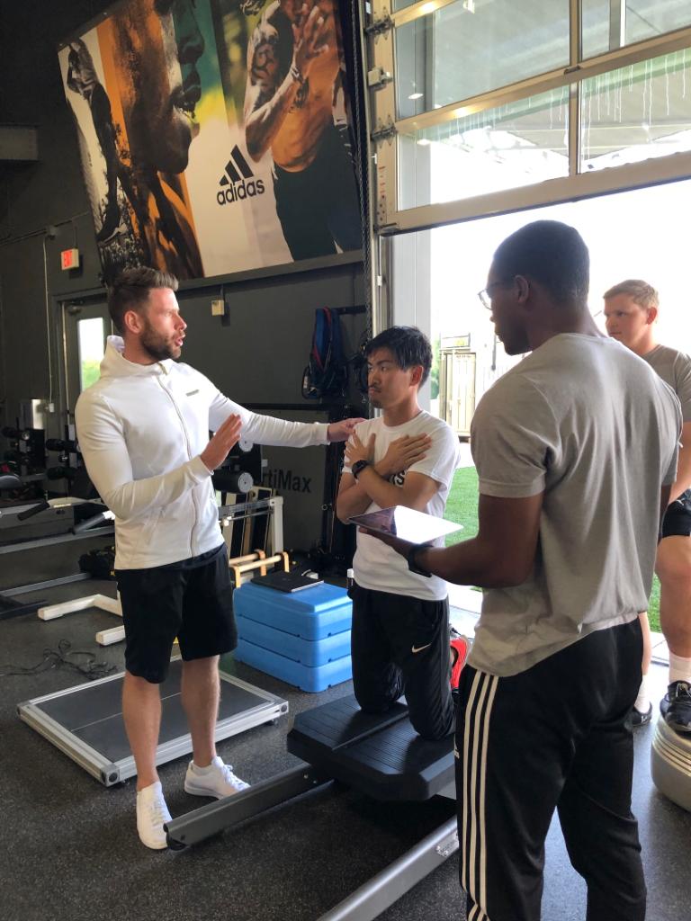 ALTISLivingLab's tweet photo. Educating the intern coaches and medical practitioners of the importance of monitoring protocol standardisation and objectives for data collection #altislivinglab https://t.co/tGxdZ3c5bG