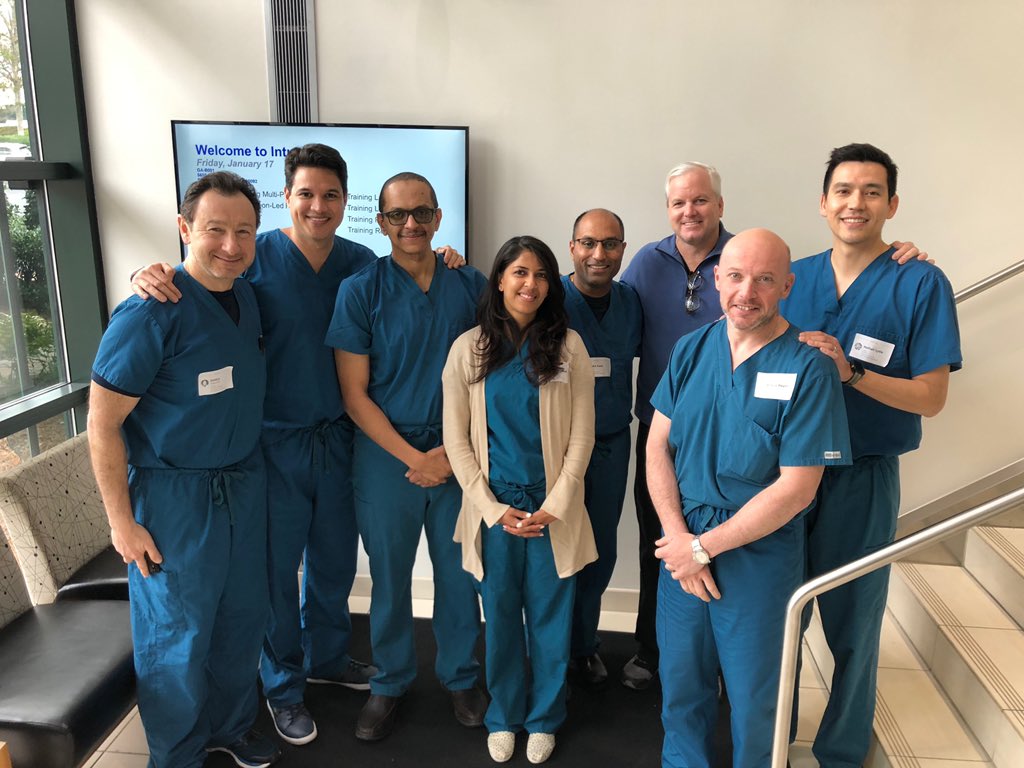 SamreenSarah's tweet photo. Thank you @AnkitPatelMD and @doleynik3 for another successful Fellows Robotic Course @SAGES_Updates. Fellows got hands on experience on pigs and cadavers!
#SagesLeadingEducation #roboticsurgery #RoboticsRule https://t.co/JFJLljs9JV