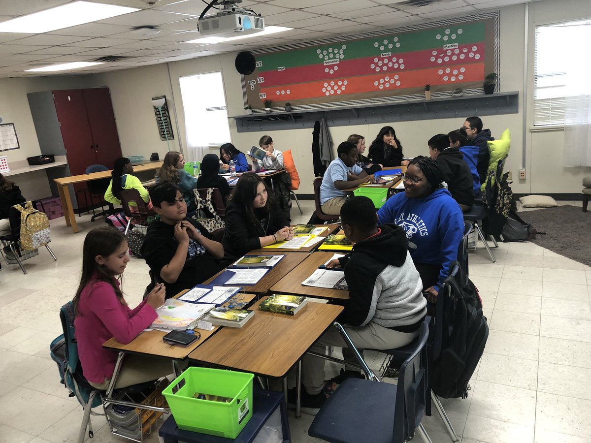 siglerteach's tweet photo. My kiddos began their first round of book clubs today and did a phenomenal job! So interested in their books and each other’s opinions as well. Love it!! https://t.co/WgBYqzx0Lk