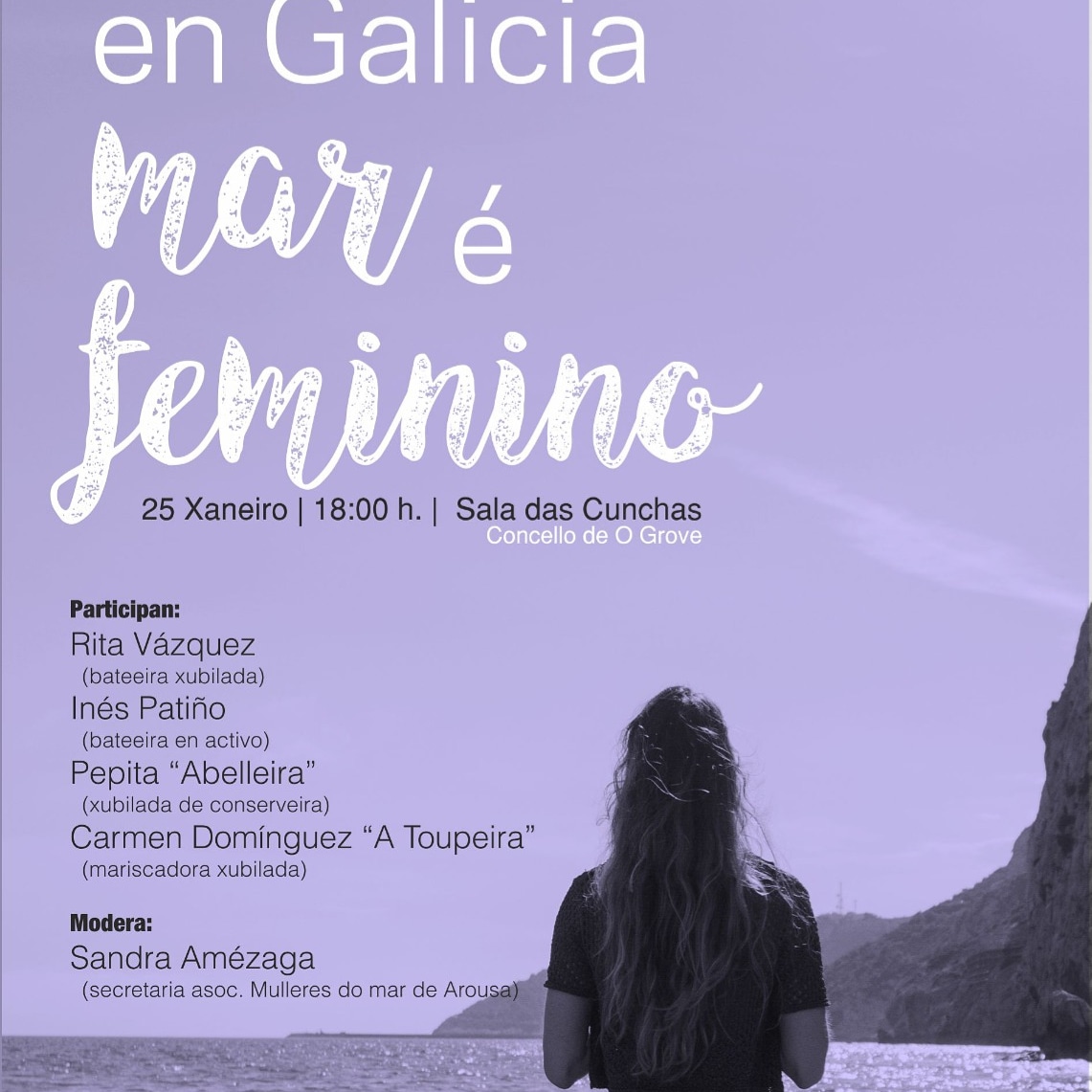 MulleresSalgada's tweet photo. El 25 nos reunimos en O Grove para escuchar todo lo que nos tienen que contar 4 mujeres del mar #EnGaliciaMaréFeminino https://t.co/vjpo1et8fW