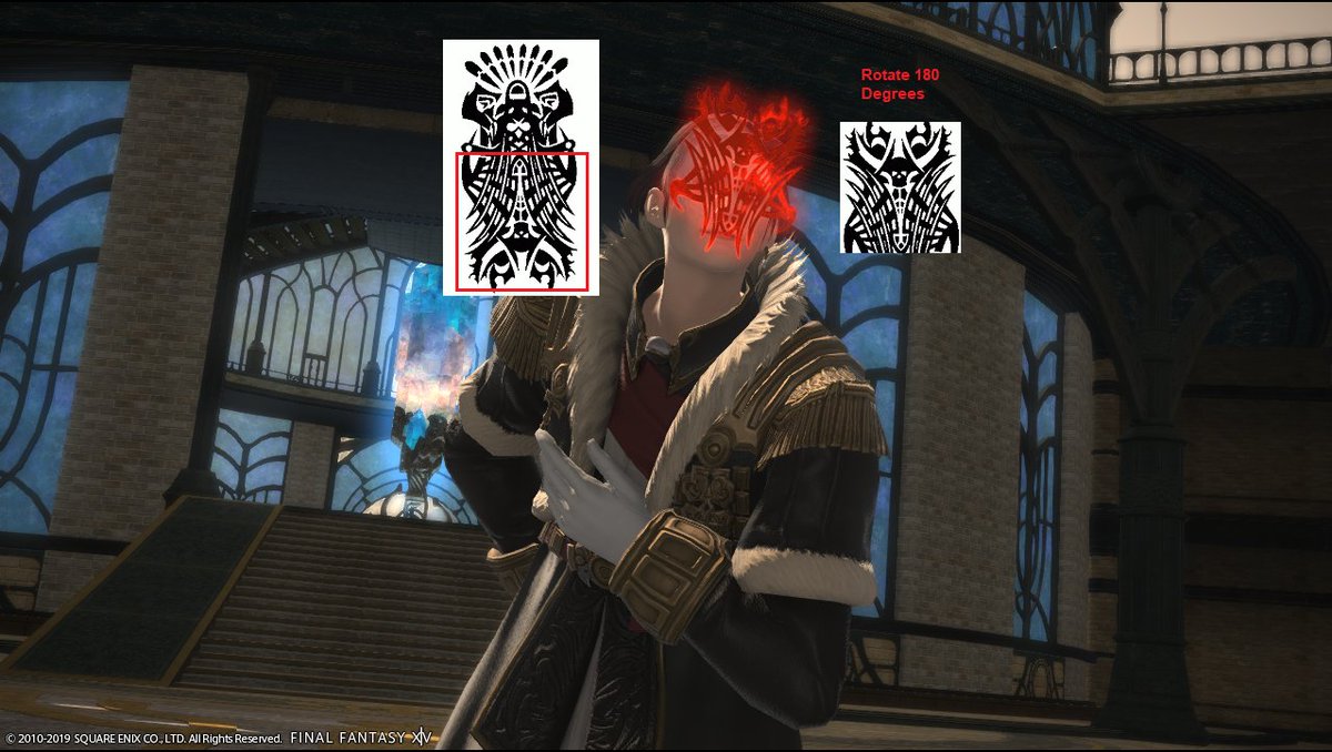 Sewing & Needlecraft Final Fantasy XIV Elidibus Ascian Glyph Cross Stitch Digital Pattern FFXIV